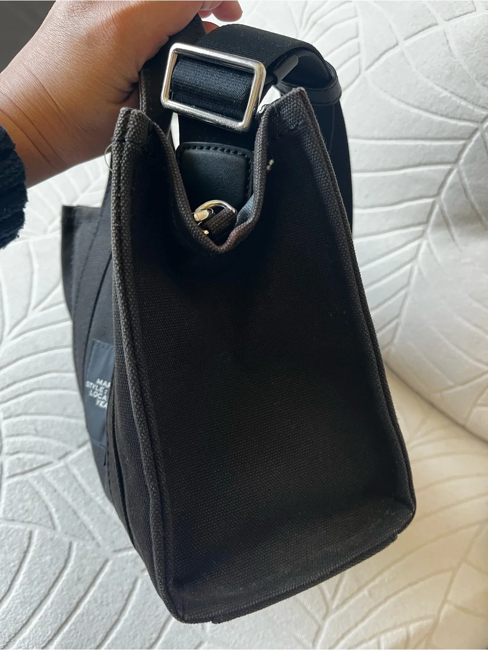 Marc Jacobs Black Canvas 'The Tote Bag' Small Tote